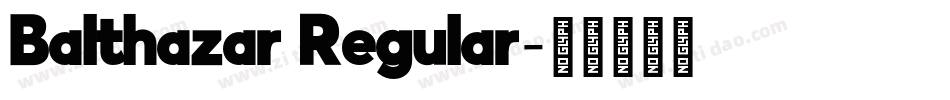 Balthazar Regular字体转换